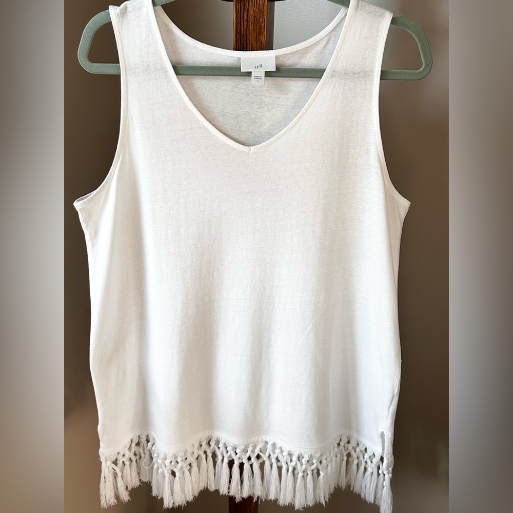 Hi White Sleeveless Top